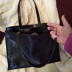 Banana Republic black leather ladies purse